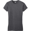 Custom District Womens Fitted Very Important Tee . Heathered Charcoal Gray