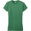 Custom District Womens Fitted Very Important Tee . Heathered Kelly Green