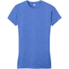 Custom District Womens Fitted Very Important Tee . Heathered Royal Blue