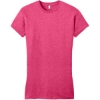 Custom District Womens Fitted Very Important Tee . Hthrd Watermln