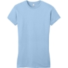 Custom District Womens Fitted Very Important Tee . Ice Blue