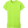 Custom District Womens Fitted Very Important Tee . Lime Shock