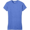 Custom District Womens Fitted Very Important Tee . Royal Frost
