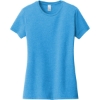 Custom District Womens Very Important Tee . Hthrd Brt Turq