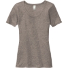 Custom District Womens V.I.T. Rib Scoop Neck Tee Grey Frost