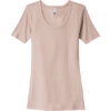 Custom District Womens V.I.T. Rib Scoop Neck Tee Smokey Iris Purple