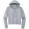 Custom District Womens V.I.T. Fleece Hoodie Light Heather Gray