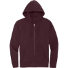 Custom District V.I.T. Fleece Full-Zip Hoodie Plum Purple