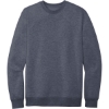 Custom District V.I.T. Fleece Crew Heathered Navy Blue