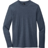 Custom District Very Important Tee Long Sleeve. Heathered Navy Blue