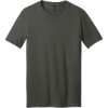 Custom District Very Important Tee V-Neck. Deepest Gray