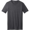 Custom District Very Important Tee V-Neck. Heathered Charcoal Gray