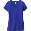 Custom District Womens Very Important Tee V-Neck. Deep Royal Blue