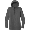 Custom District Womens Featherweight French Terry Hoodie Washed Coal Gray