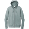 Custom District Womens Featherweight French Terry Full-Zip Hoodie Flint Blue Heather
