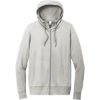 Custom District Womens Featherweight French Terry Full-Zip Hoodie Light Heather Gray