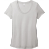 Custom District Womens Flex Scoop Neck Tee Silver Mist