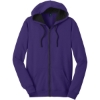 Custom District The Concert Fleece Full-Zip Hoodie. Purple