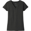 Custom District Womens Re-Tee V-Neck Charcoal Heather Gray