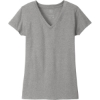 Custom District Womens Re-Tee V-Neck Lt Hthr Grey