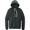 Custom District Re-Fleece Hoodie Charcoal Heather Gray/White
