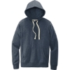 Custom District Re-Fleece Hoodie Heathered Navy Blue/White