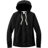 Custom District Womens Re-Fleece Hoodie Black