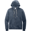 Custom District Re-Fleece Full-Zip Hoodie Heathered Navy Blue