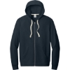 Custom District Re-Fleece Full-Zip Hoodie True Navy Blue