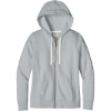 Custom District Womens Re-Fleece Full-Zip Hoodie Lt Hthr Grey