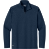 Custom Eddie Bauer Adventurer 1/4-Zip River Blue Navy Heather