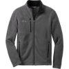 Custom Eddie Bauer - Full-Zip Fleece Jacket. Grey Steel