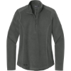 Custom Eddie Bauer Womens 1/2-Zip Microfleece Jacket Grey Steel