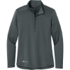 Custom Eddie Bauer Womens Smooth Mid Layer Fleece 1/2-Zip Iron Gate Gray