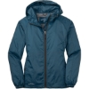 Custom Eddie Bauer Womens Packable Wind Jacket. Adriatic Blue