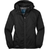 Custom Eddie Bauer Womens Packable Wind Jacket. Black