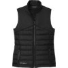 Custom Eddie Bauer Womens Quilted Vest Deep Black