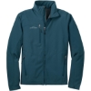 Custom Eddie Bauer - Soft Shell Jacket. Dark Adriatic Blue