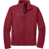 Custom Eddie Bauer - Soft Shell Jacket. Red Rhubarb