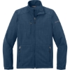 Custom Eddie Bauer Shaded Crosshatch Soft Shell Jacket. Blue