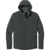 Custom Eddie Bauer Hooded Soft Shell Parka. Grey Steel