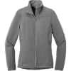 Custom Eddie Bauer Womens Weather-Resist Soft Shell Jacket. Chrome Silver/Gray Steel