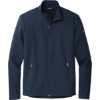 Custom Eddie Bauer Stretch Soft Shell Jacket River Blue Navy