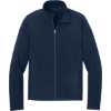 Custom Port Authority Microfleece Jacket. True Navy Blue