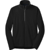 Custom Port Authority Microfleece 1/2-Zip Pullover. Black