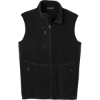 Custom Port Authority R-Tek Pro Fleece Full-Zip Vest. Black/Black