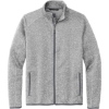 Custom Port Authority Sweater Fleece Jacket. Grey Hthr