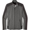 Custom Port Authority Grid Fleece Jacket. Gray Smoke Heather/Gray Smoke