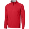Custom Sport-Tek Sport-Wick Fleece 1/4-Zip Pullover. Deep Red/Silver