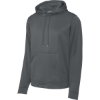 Custom Sport-Tek Sport-Wick Fleece Hooded Pullover. Dark Smoke Gray